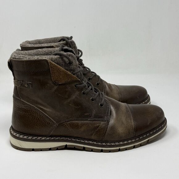 Outpost Makers Ramsey Chukka Boots Mens 10.5 Brown Leather Tweed Cap Toe main image 5